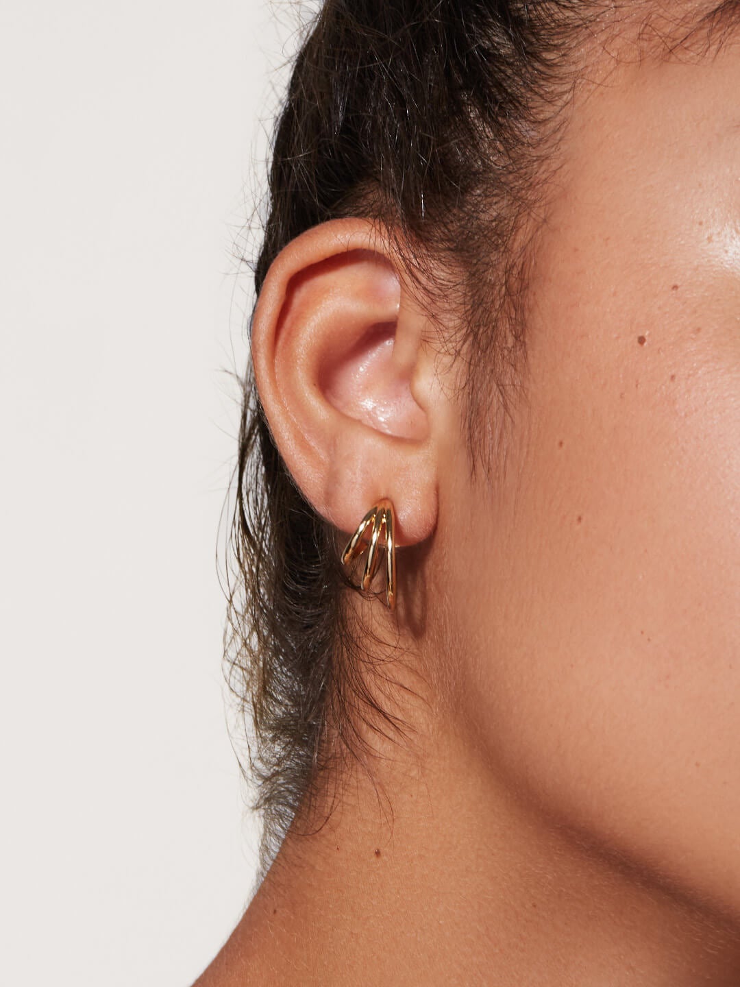 Ana Luisa Jewelry Earrings Hoop Earrings Triple Hoops  Scarlett Triple Gold
