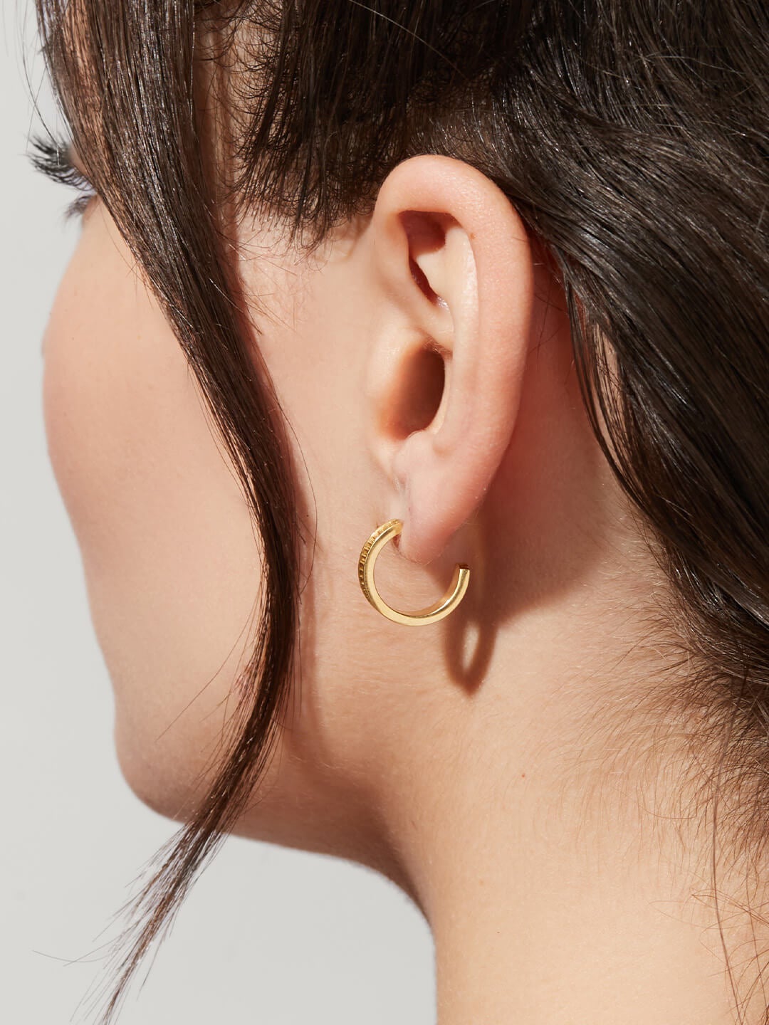 Ana Luisa Jewelry Earrings Hoops Threaded hoops  Latitude Stainless Steel