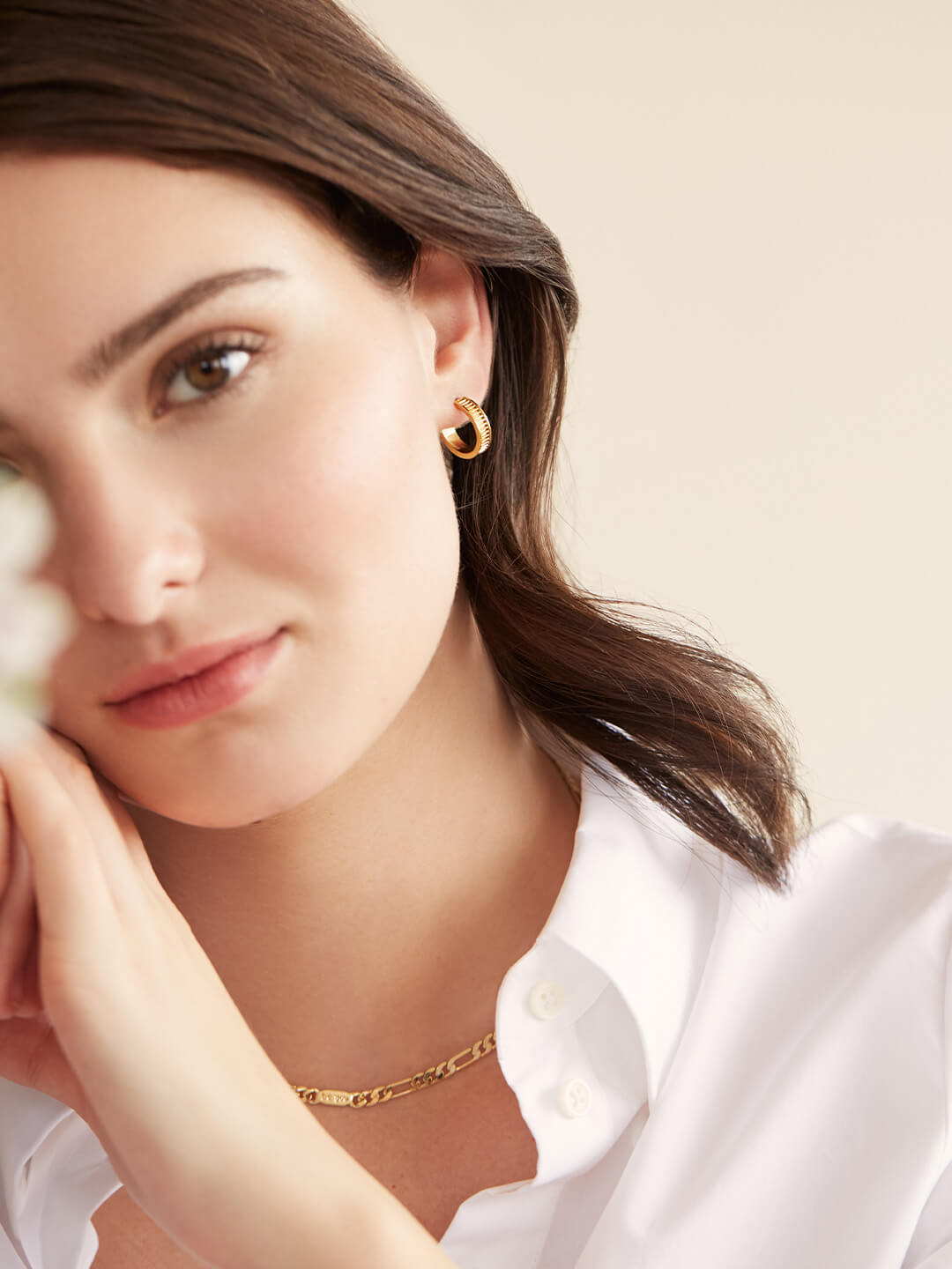 Ana Luisa Jewelry Earrings Hoops Threaded hoops  Latitude Stainless Steel