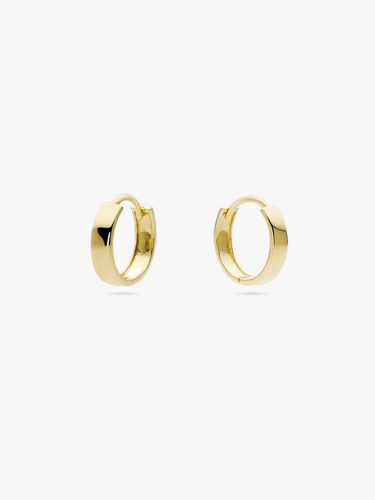 Ana Luisa Jewelry Earrings Huggie Gold Huggie Hoop Earrings Gold Bold Hoops Solid Gold