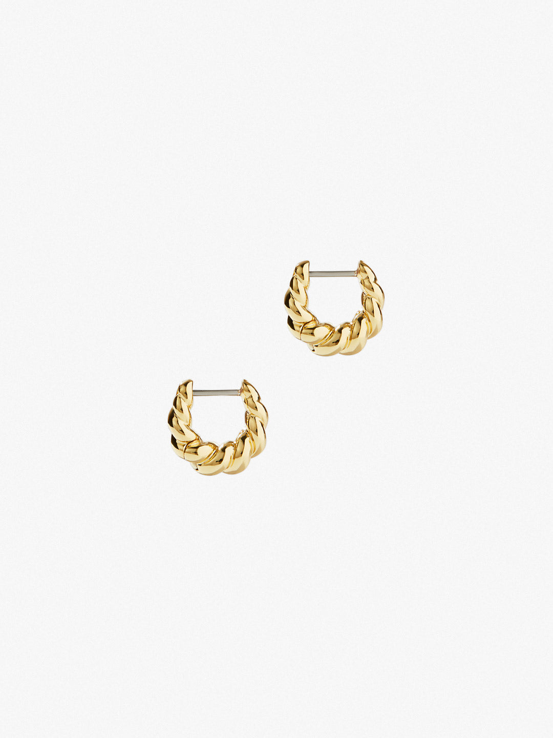 Ana Luisa Jewelry Earrings Huggie Twisted Hoop Earrings Paris Mini Gold