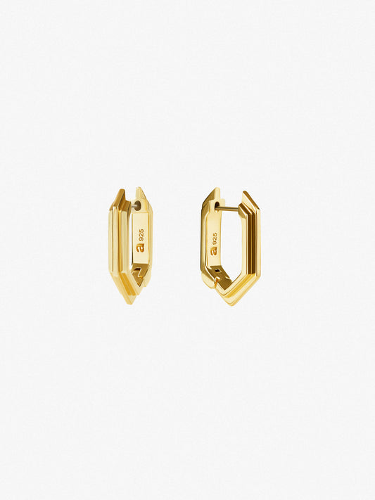 Ana Luisa Jewelry Earrings Medium Hoops Gold Hoop Earrings Alyssa Hoops Silver