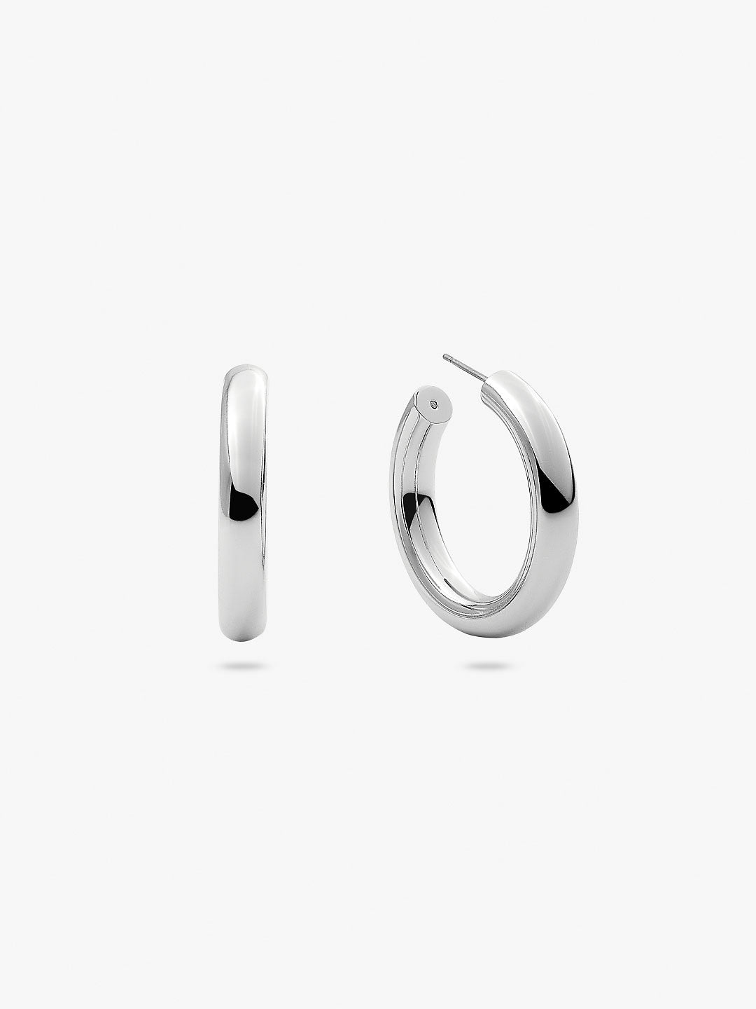 Ana Luisa Jewelry Earrings Medium Hoops Silver Hoop Earrings Tia Small Silver Platinum