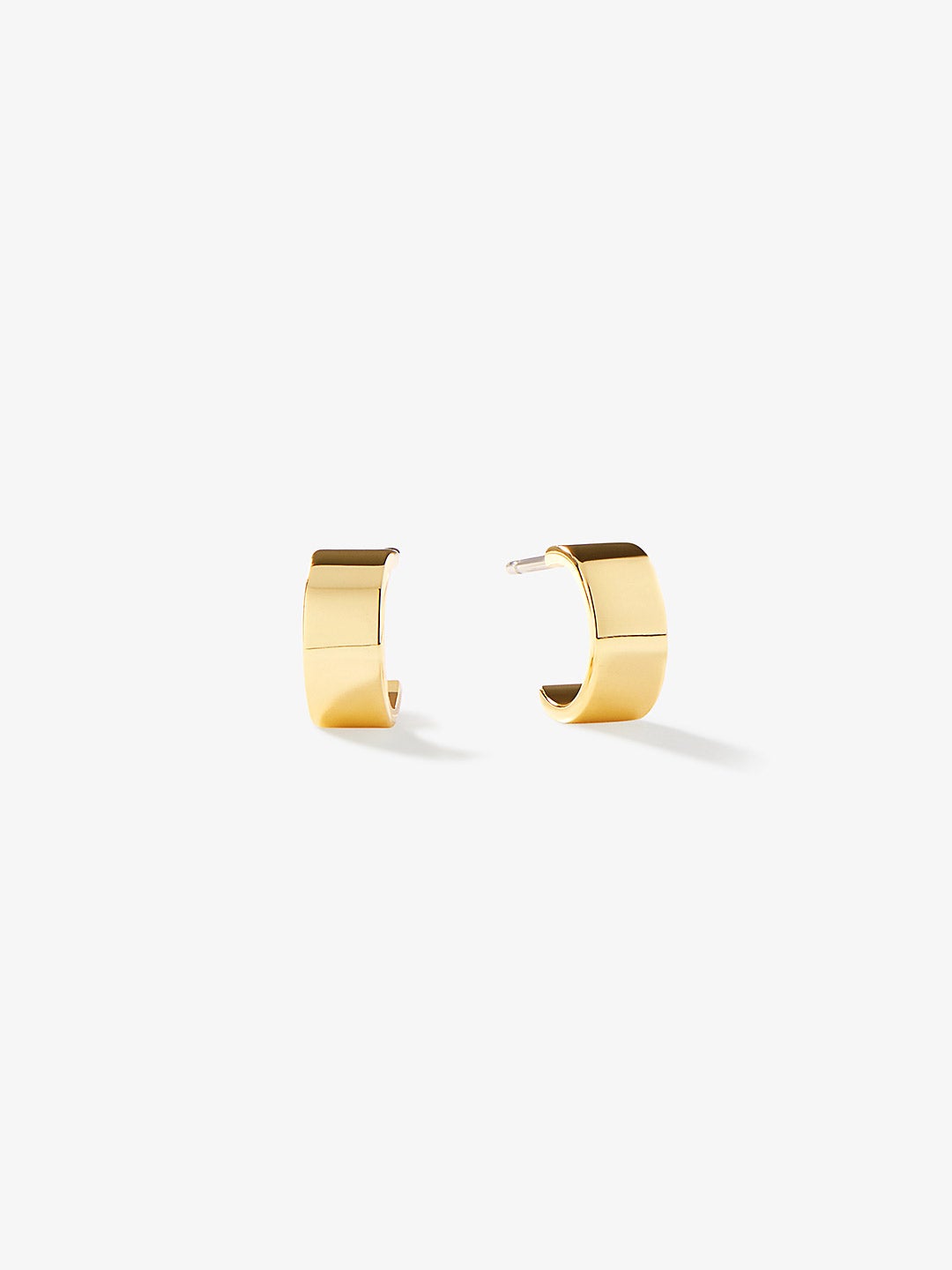 Ana Luisa Jewelry Earrings Mini Flat Band Hoops Mini Georgia Gold