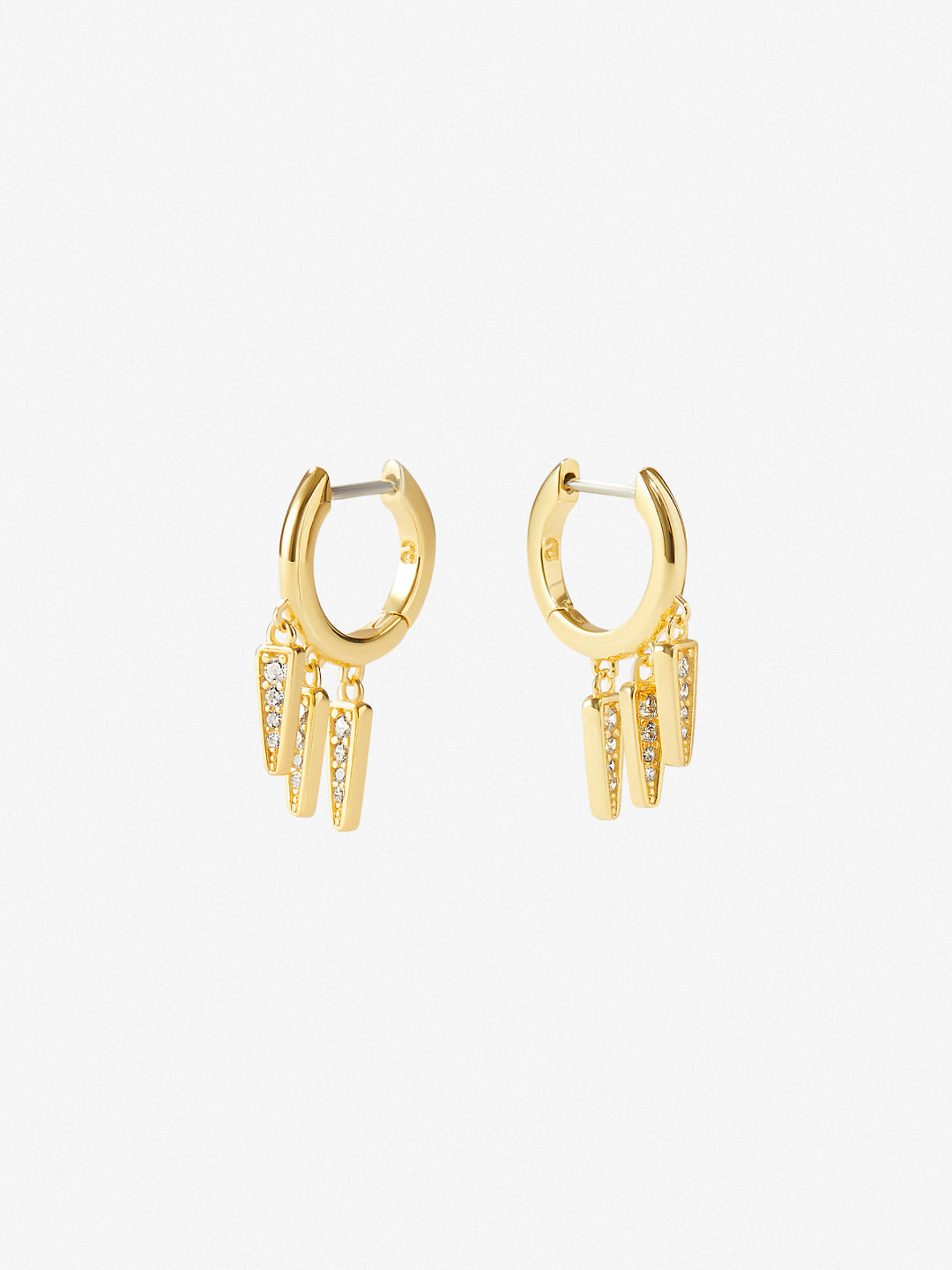 Ana Luisa Jewelry Earrings Small Hoops Charm Earrings Bristol Silver