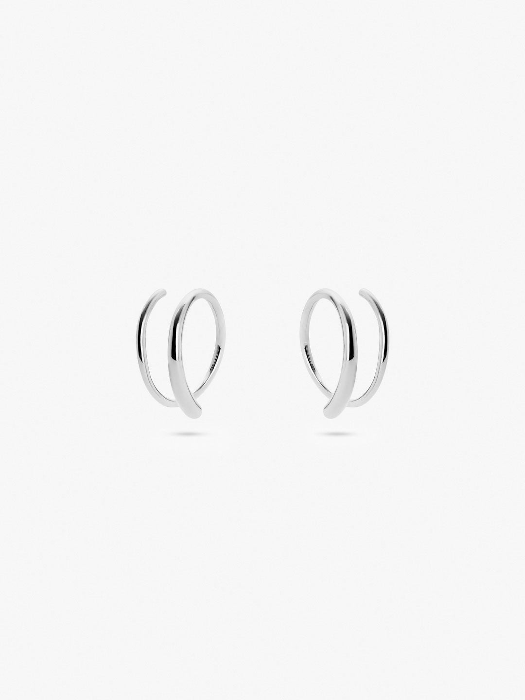 Ana Luisa Jewelry Earrings Small Hoops Double Hoop Earrings Harley Silver Silver