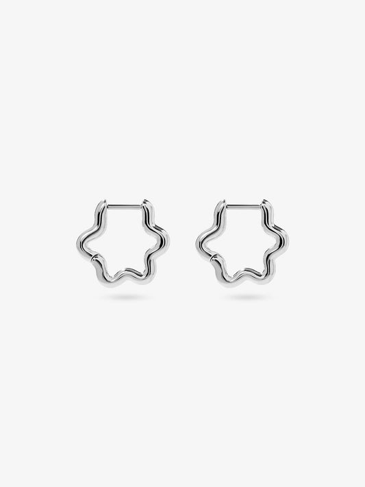 Ana Luisa Jewelry Earrings Small Hoops Silver Hoop Earrings Onda Mini Silver Silver