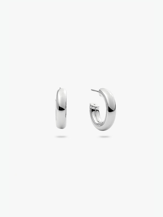 Ana Luisa Jewelry Earrings Small Hoops Silver Hoop Earrings Tia Mini Silver Platinum