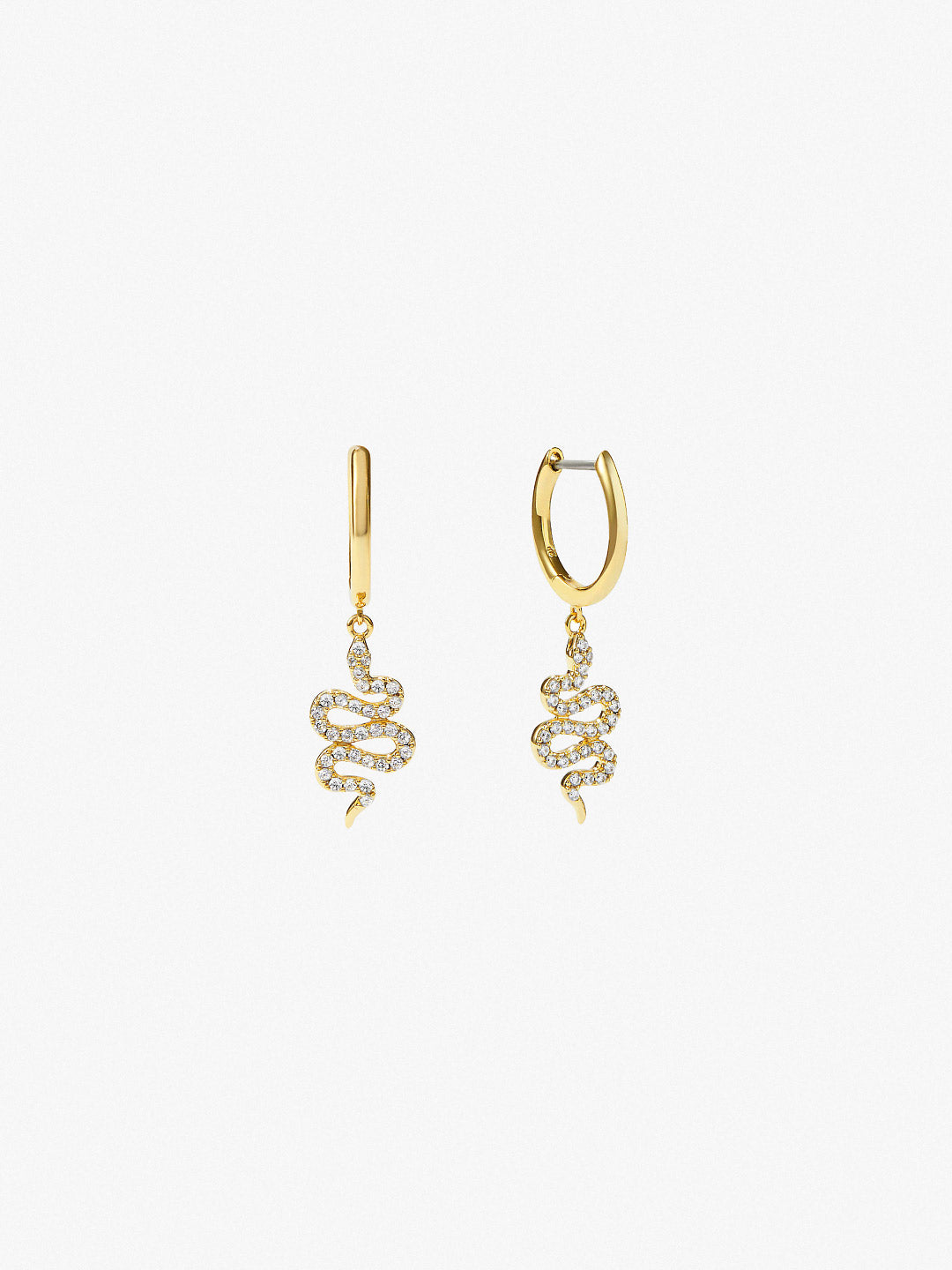 Ana Luisa Jewelry Earrings Small Hoops Snake Earrings Devin Gold