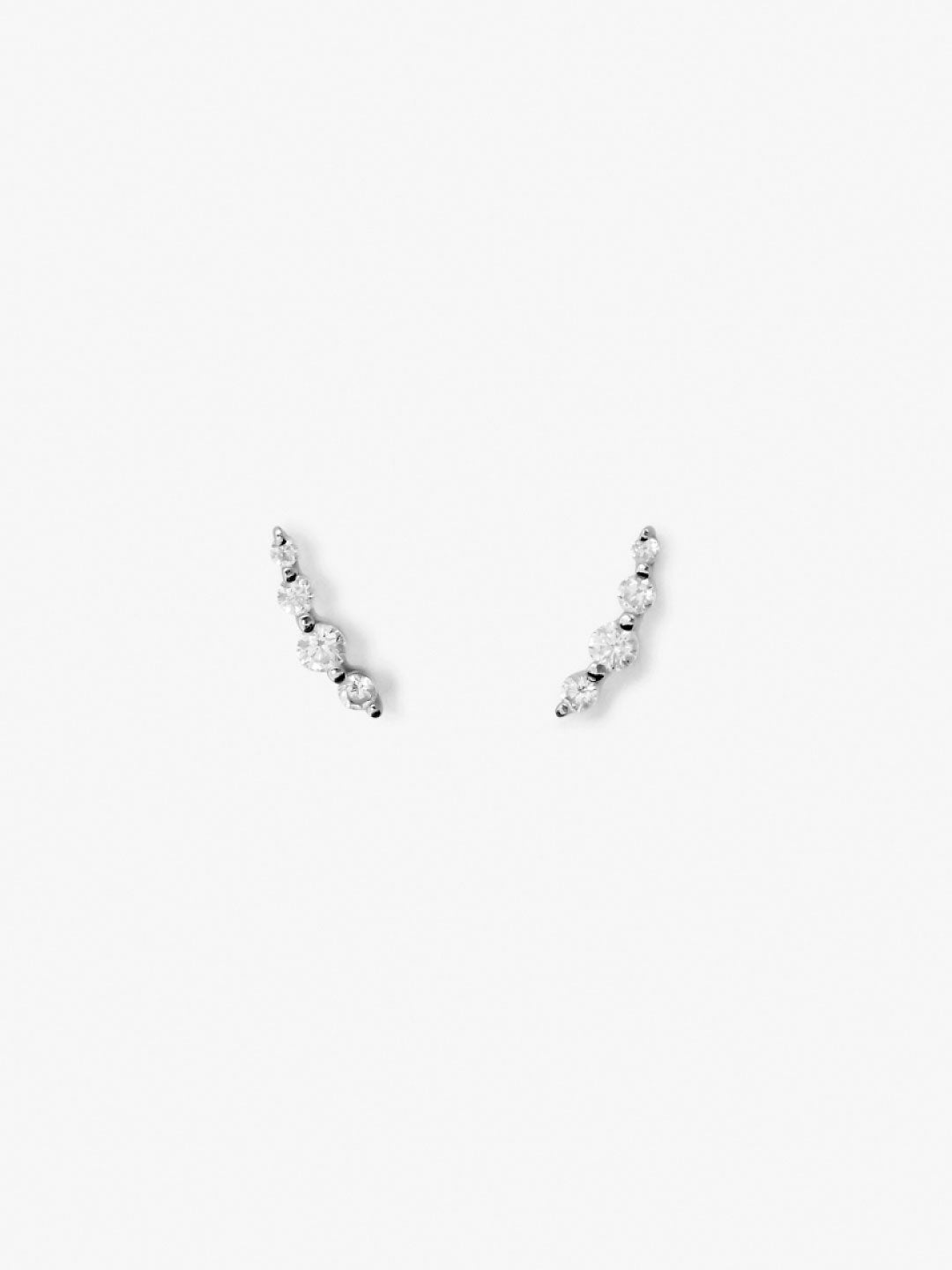 Ana Luisa Jewelry Earrings Stud Ear Climber Earrings Bonny Silver Silver