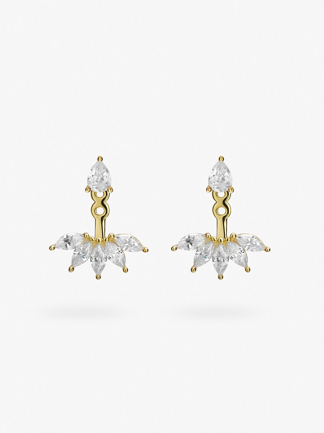 Gold Stud Earrings - Caroline