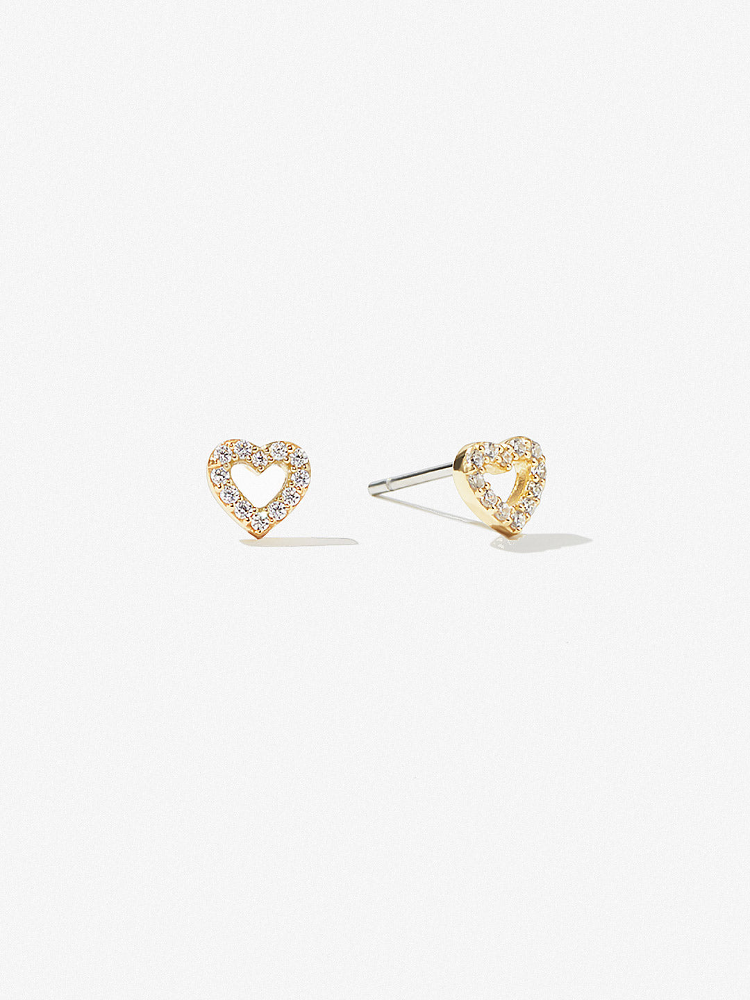 Ana Luisa Jewelry Earrings Stud Heart Stud Earrings Kokoro Silver