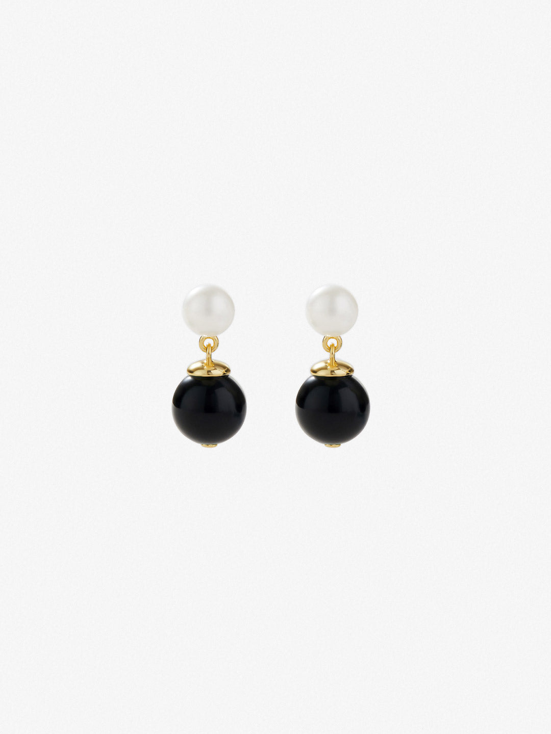 Ana Luisa Jewelry Earrings Stud Pearl Drop Earrings Milan Black Gold