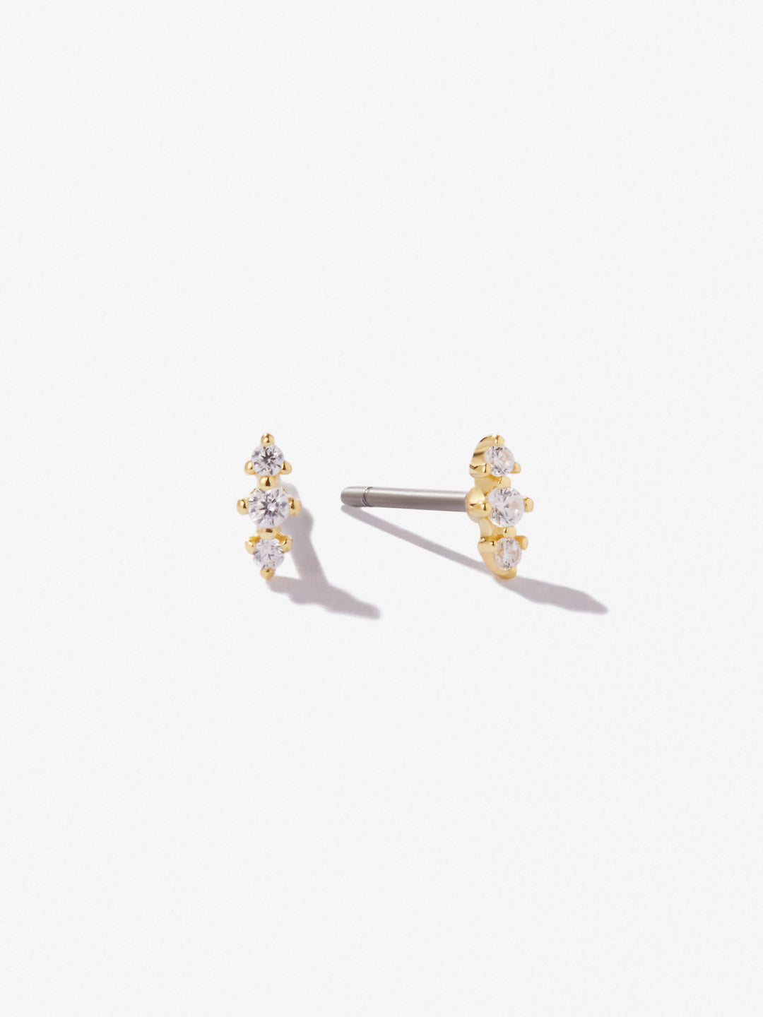 Ana Luisa Jewelry Earrings Stud Triple Bar Studs Rumi Silver