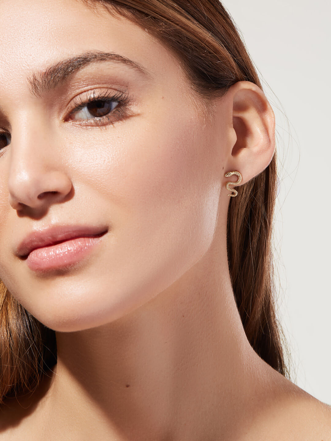 Ana Luisa Jewelry Earrings Studs Delicate Earrings Snake Earrings Boa Gold