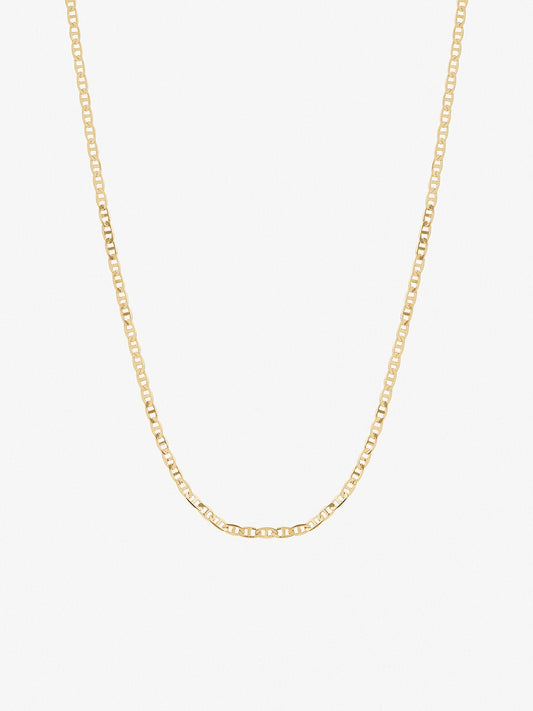 Ana Luisa Jewelry Necklace Chain Necklace Flat Mariner Chain Morgan Slim Gold