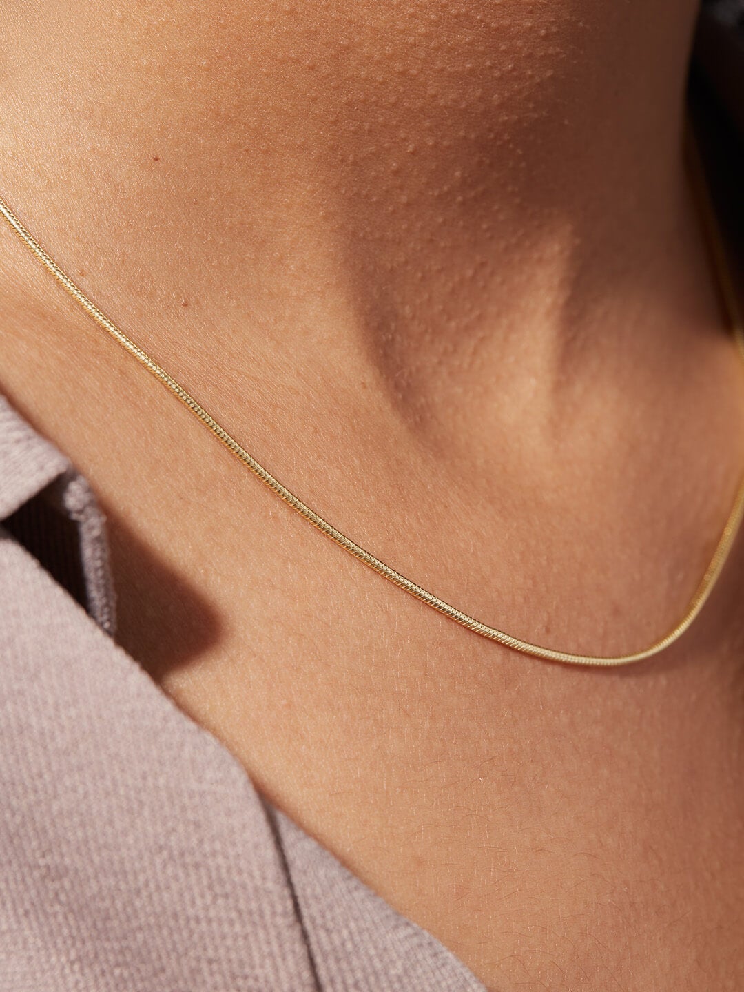 Ana Luisa Jewelry Necklace Chain Necklaces Snake Chain Necklace Ebby Slim Silver