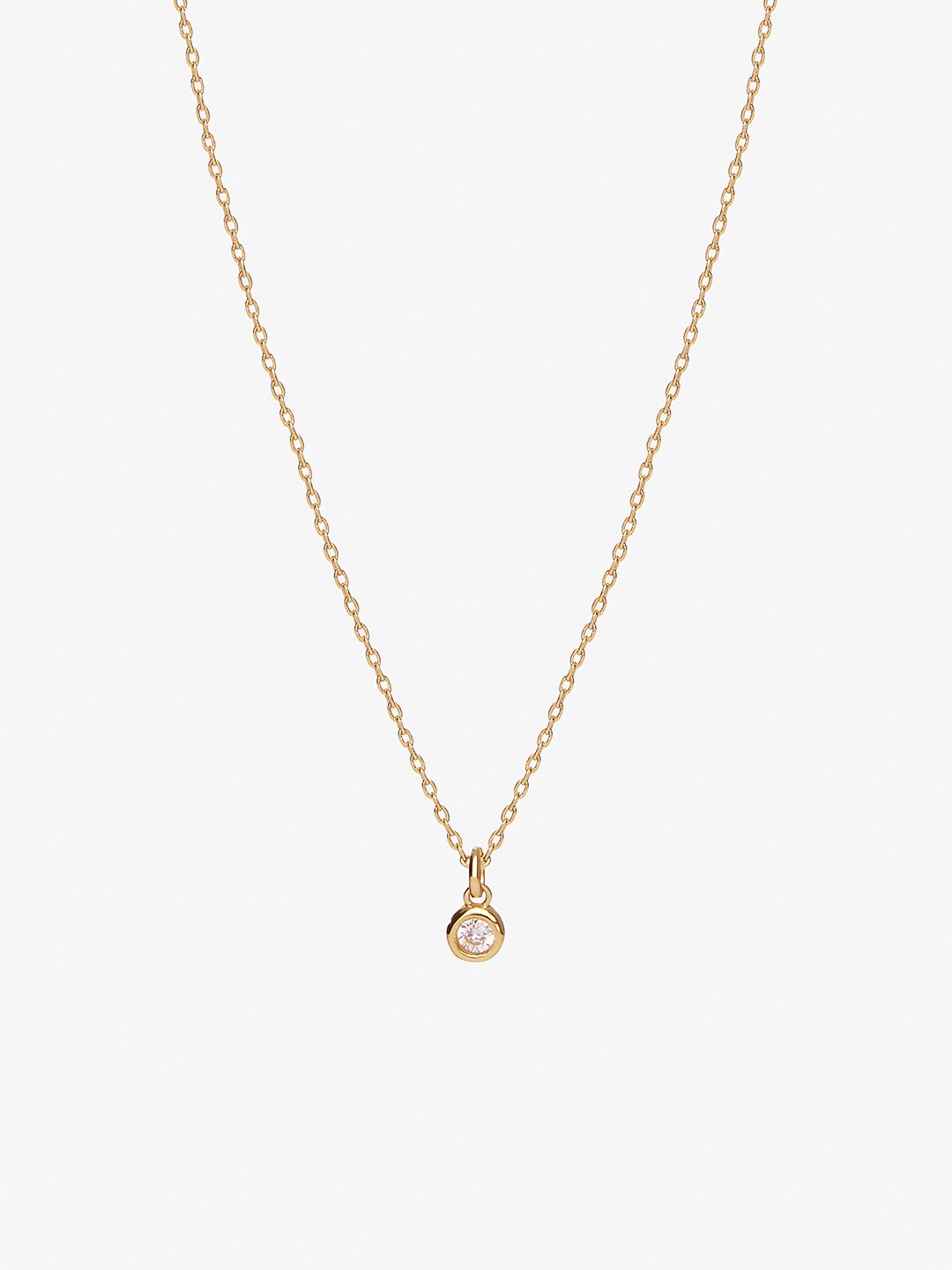 Ana Luisa Jewelry Necklace Pendant Necklace Round Stone Pendant Selina Gold