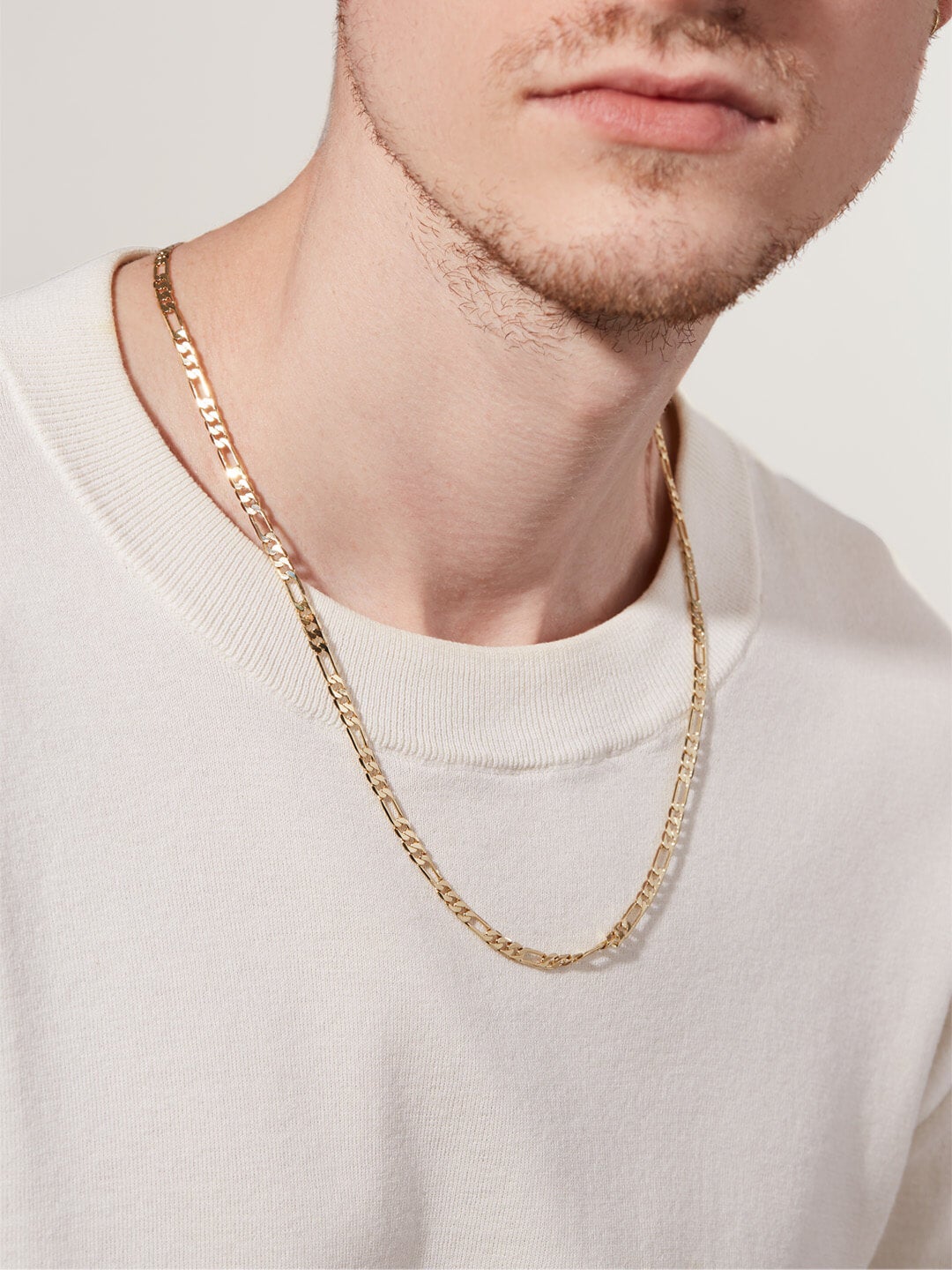 Ana Luisa Jewelry Necklaces Chain Figaro Chain Necklace Leo Bold Long Gold