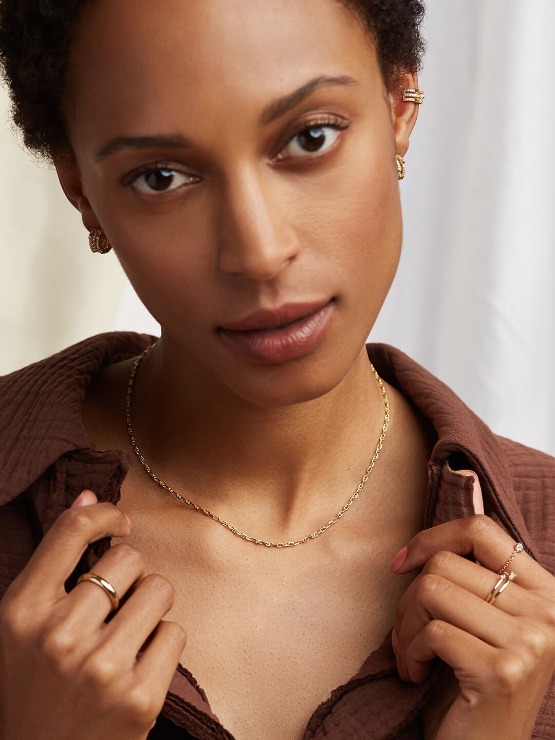 Ana Luisa Jewelry Necklaces Chain Necklace Anchor Chain Necklace Nico Slim Silver