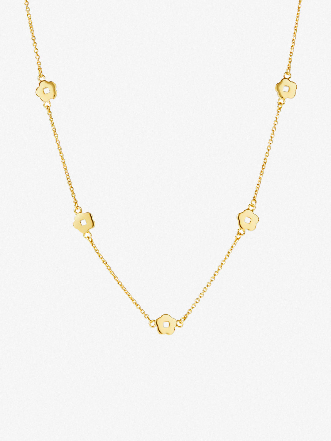 Ana Luisa Jewelry Necklaces Light Chains Flower Station Necklace Rowena Necklace Gold