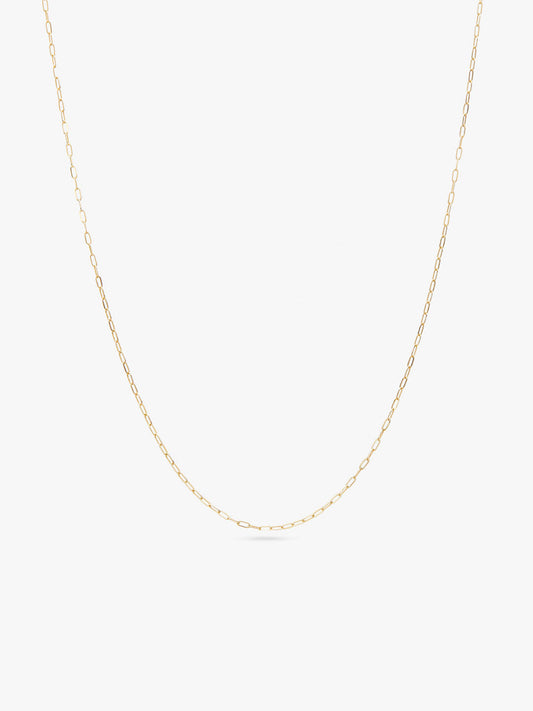 Ana Luisa Jewelry Necklaces Light Chains Gold Paperclip Chain Necklace Gold Paperclip Necklace Solid Gold