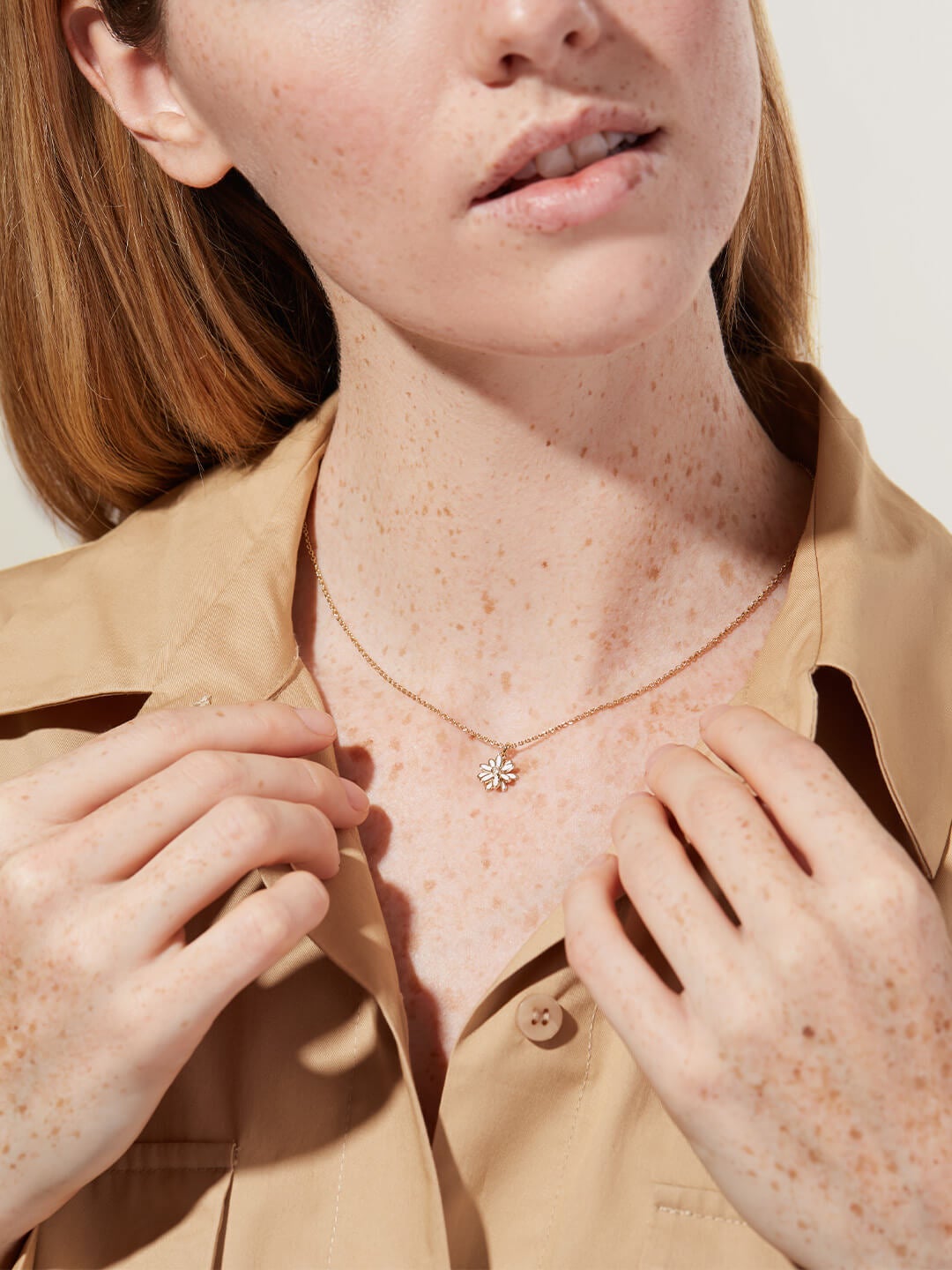 Ana Luisa Jewelry Necklaces Pendant Necklace Daisy Necklace Mikan Gold