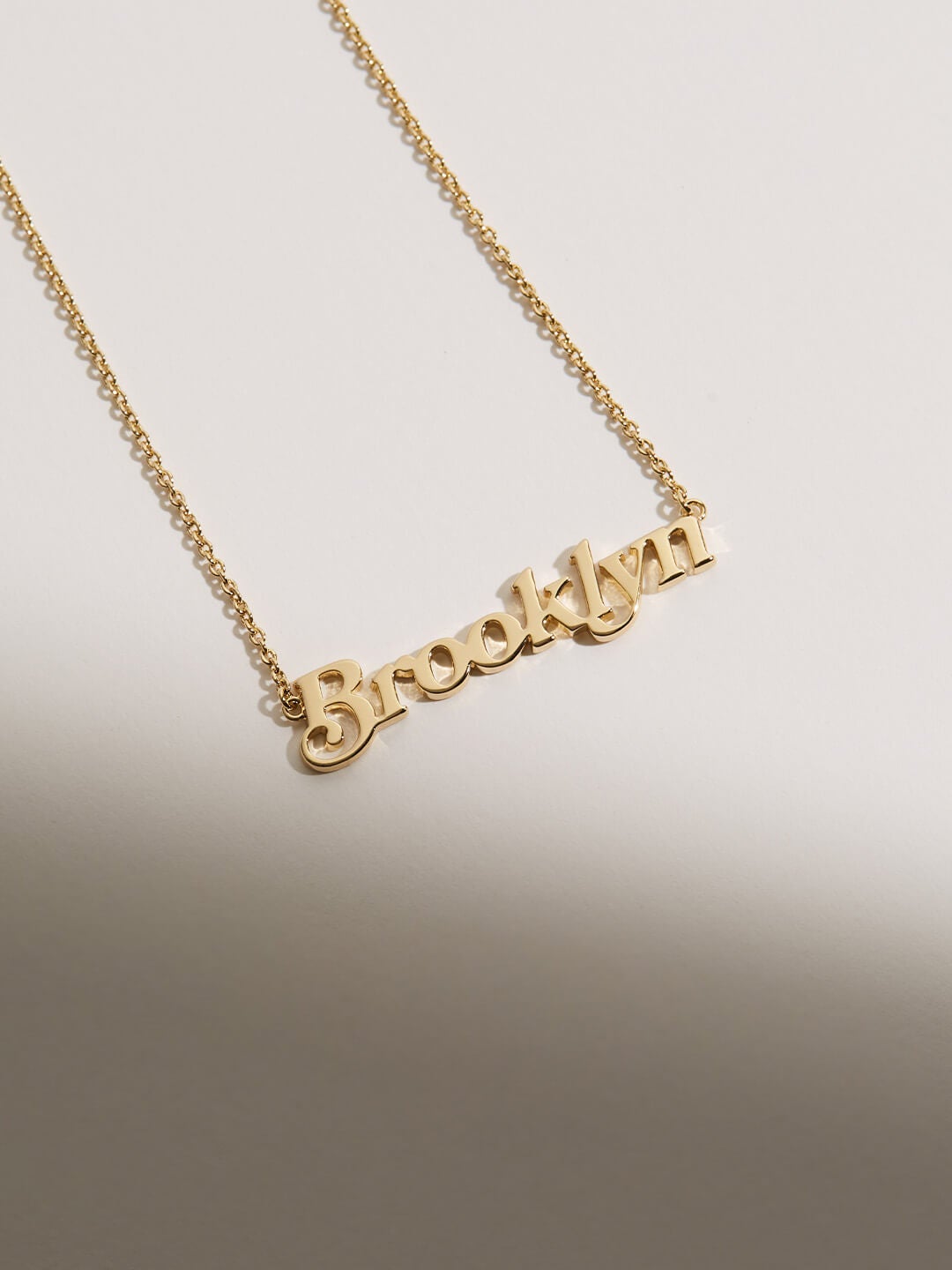 Ana Luisa Jewelry Necklaces Pendant Necklace Nameplate Necklace Brooklyn Gold