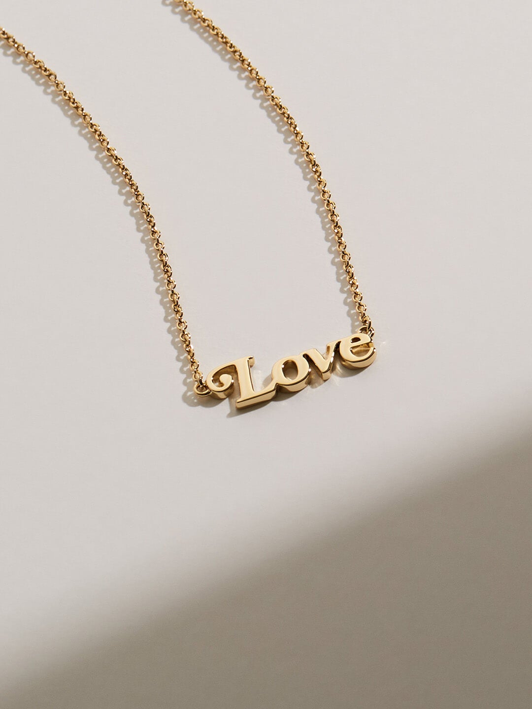 Ana Luisa Jewelry Necklaces Pendant Necklace Nameplate Necklace Love Gold
