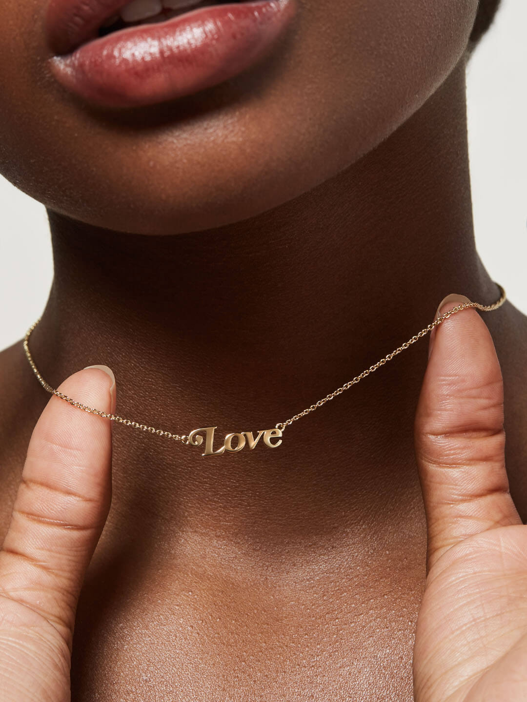 Ana Luisa Jewelry Necklaces Pendant Necklace Nameplate Necklace Love Gold
