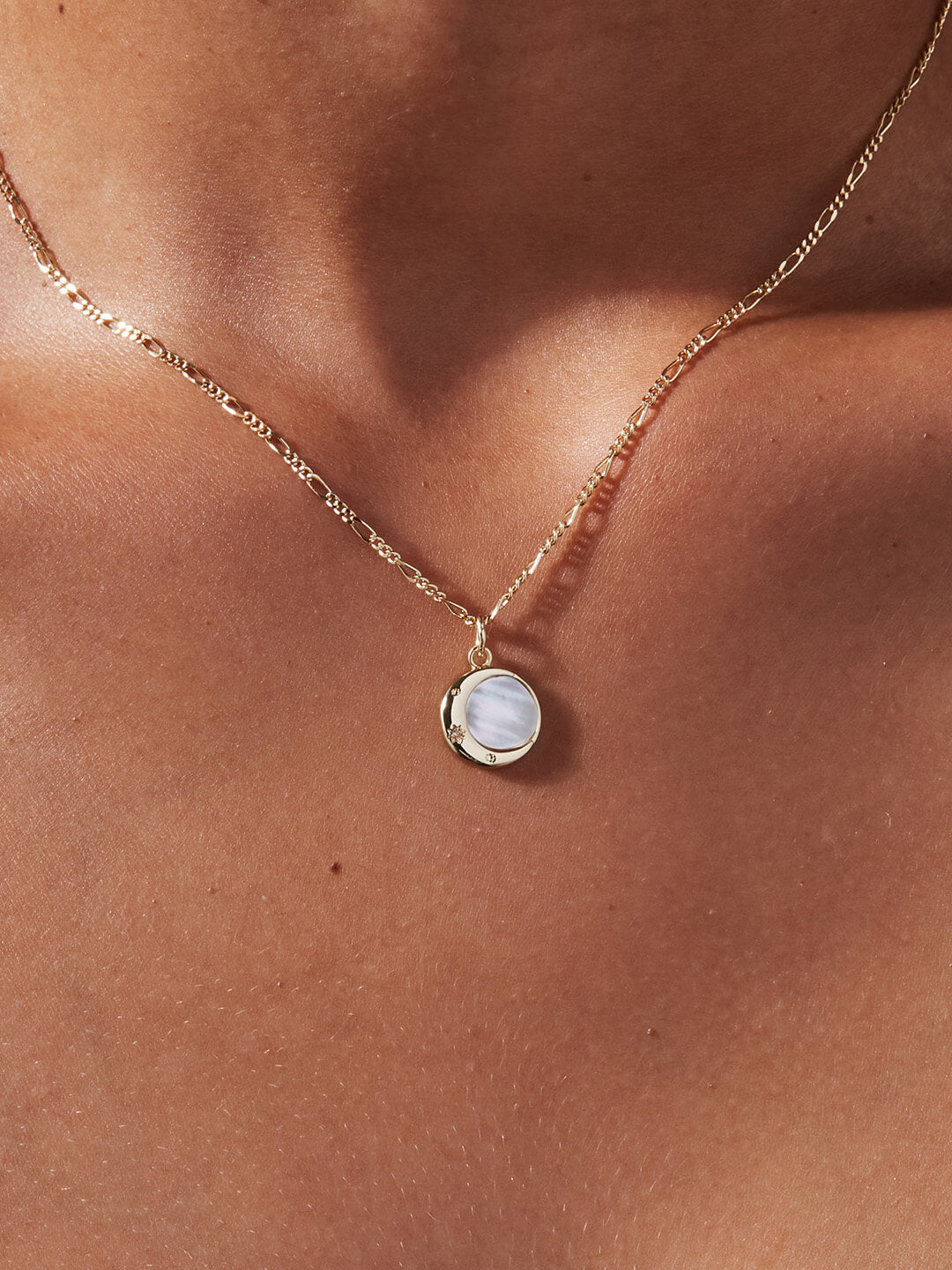 Ana Luisa Jewelry Necklaces Pendant Necklaces Moon Pendant Mei Gold