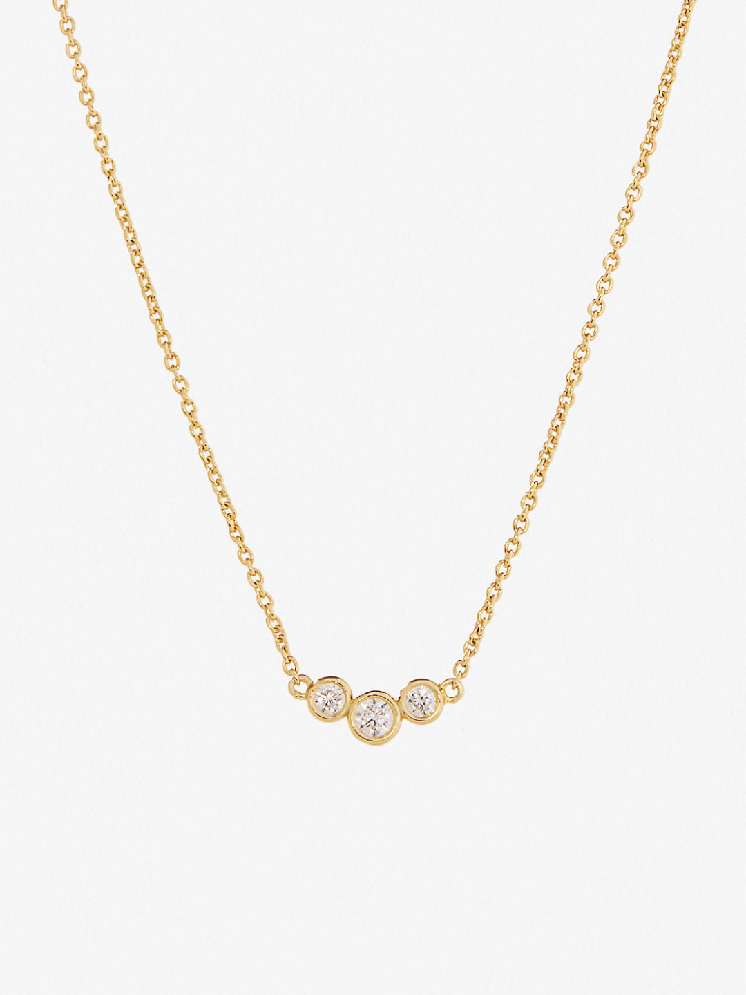 Ana Luisa Jewelry Necklaces Pendants Diamond Necklace Diamond Trio Pendant Silver Diamond