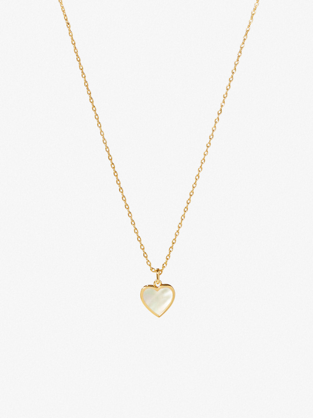 Ana Luisa Jewelry Necklaces Pendants Gold Heart Necklace Laure Mother Of Pearl Gold