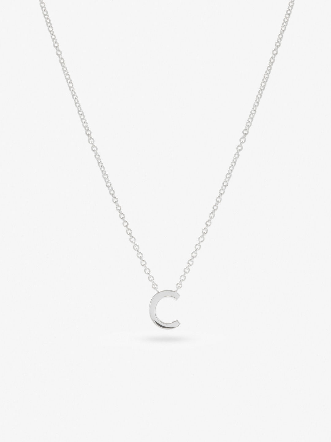 Ana Luisa Jewelry Necklaces Pendants Silver Initial Necklace Letter C Silver