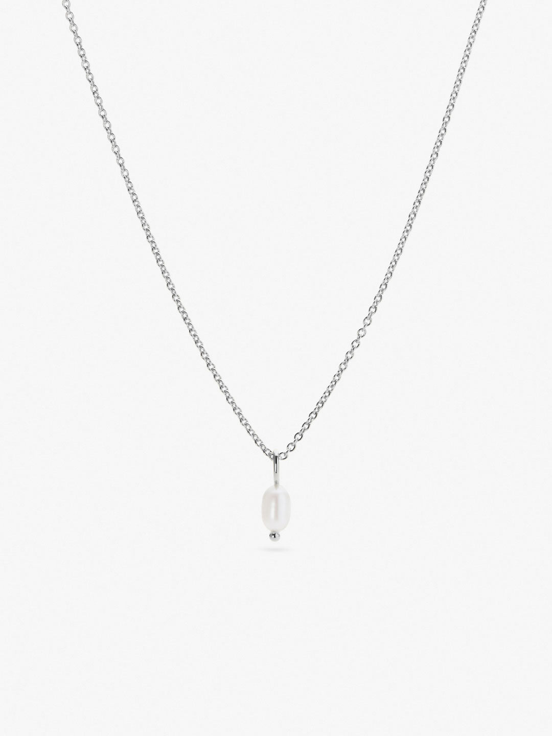 Ana Luisa Jewelry Necklaces Pendants Silver Pearl Neckalce Mini Naomi Silver Rhodium