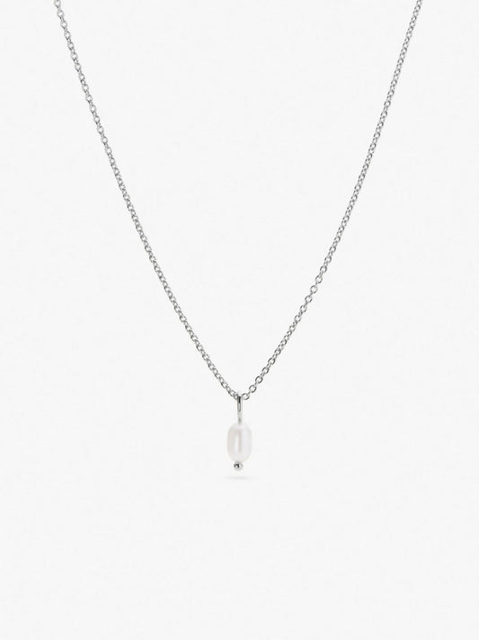 Ana Luisa Jewelry Necklaces Pendants Silver Pearl Neckalce Mini Naomi Silver Rhodium