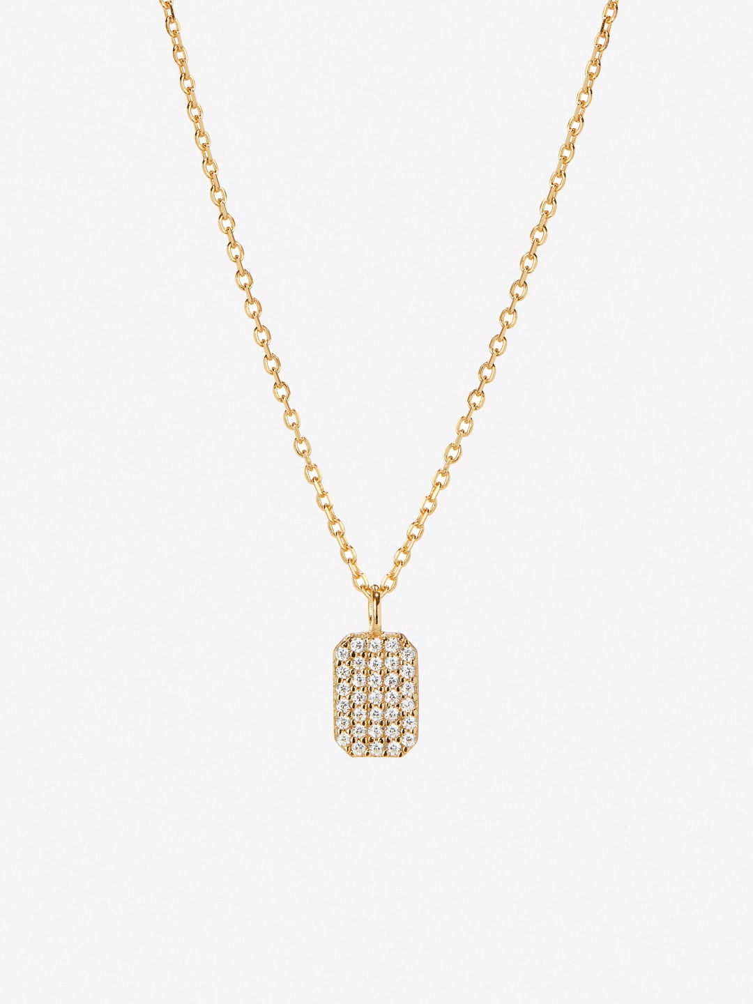 Ana Luisa Jewelry Necklaces Pendants Tag Necklace Will Silver