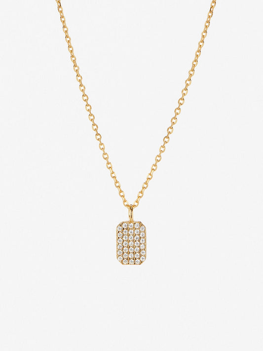 Ana Luisa Jewelry Necklaces Pendants Tag Necklace Will Silver