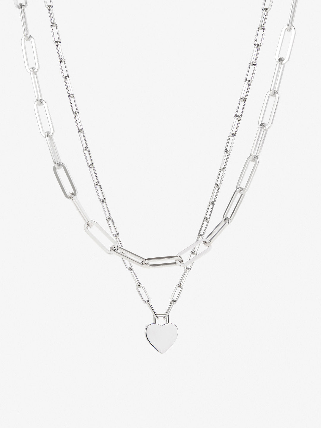 Ana Luisa Jewelry Necklaces Sets Heart Necklace Set Summer Silver Rhodium