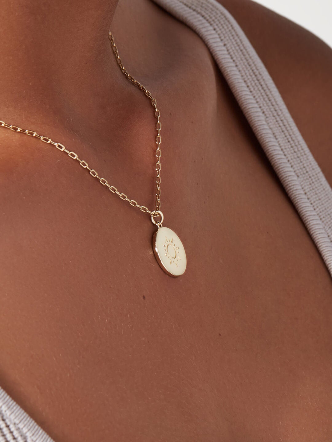 Ana Luisa Jewelry Necklaces Sun Pendant  Alexa Sunshine Gold
