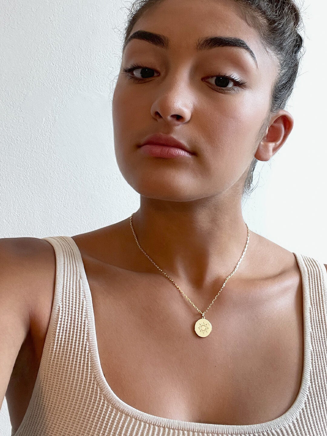 Ana Luisa Jewelry Necklaces Sun Pendant  Alexa Sunshine Gold