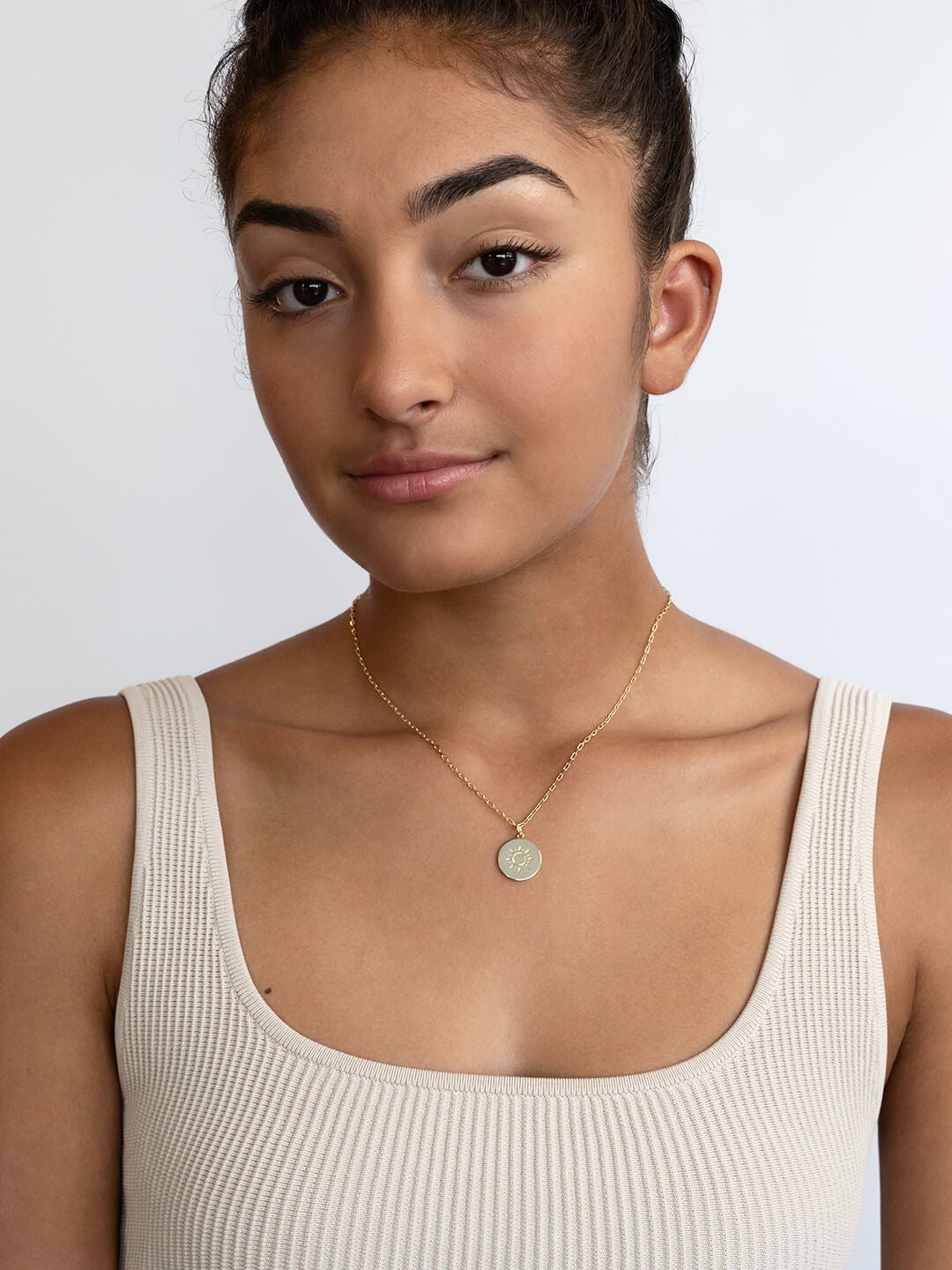 Ana Luisa Jewelry Necklaces Sun Pendant Alexa Sunshine Gold