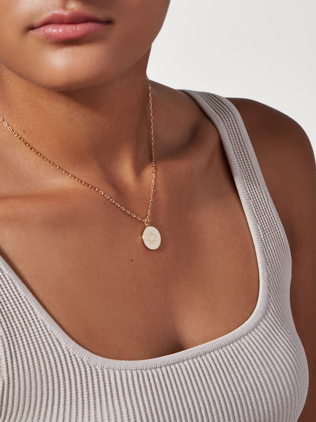 Ana Luisa Jewelry Necklaces Sun Pendant  Alexa Sunshine Gold