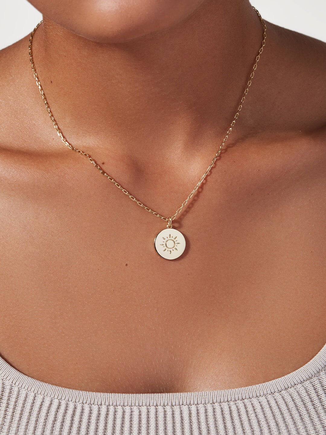 Ana Luisa Jewelry Necklaces Sun Pendant  Alexa Sunshine Gold