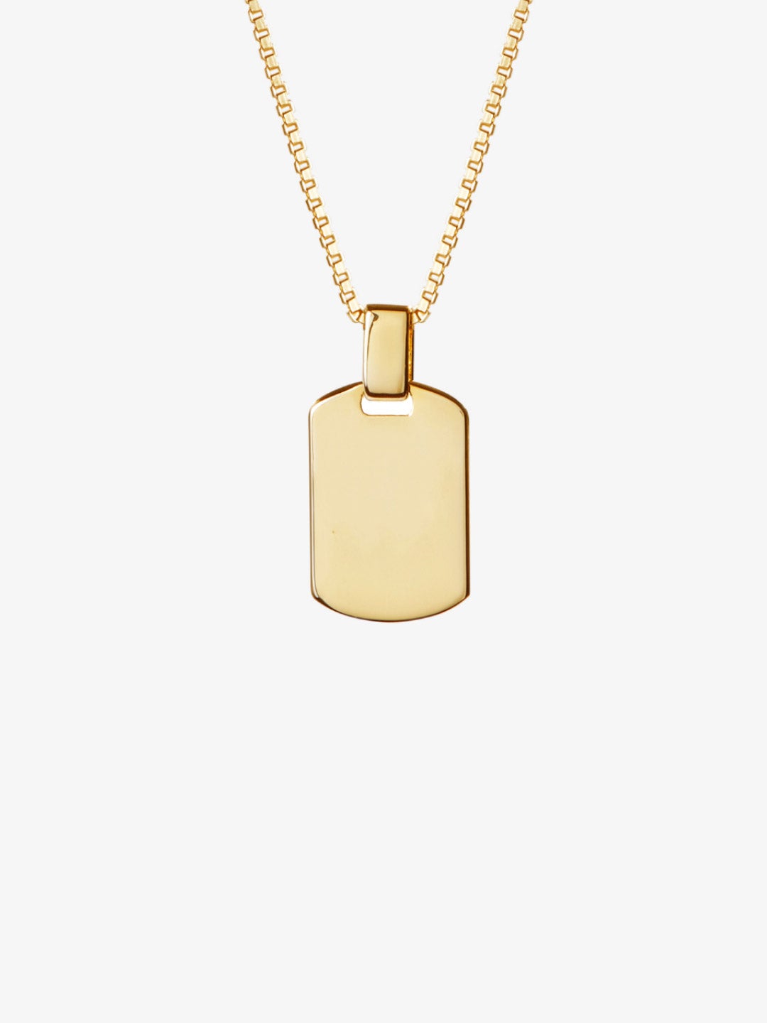 Engravable Dog Tag Necklace - Dog Tag Medium