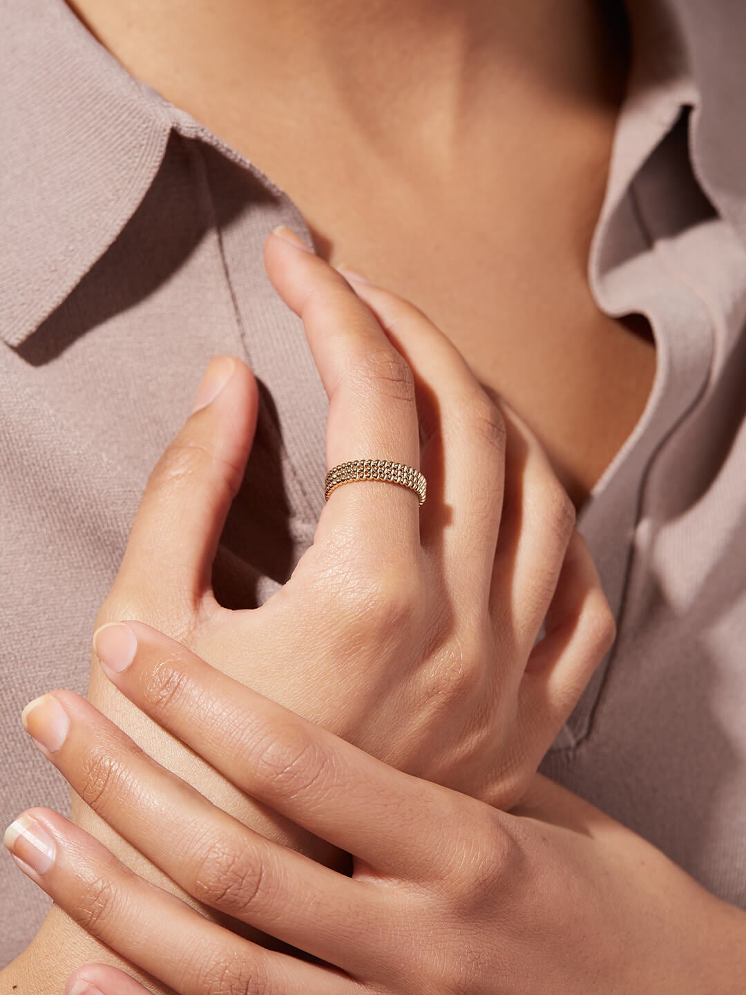Ana Luisa Jewelry Rings Adjustable Ring Stackable Ring Song Gold