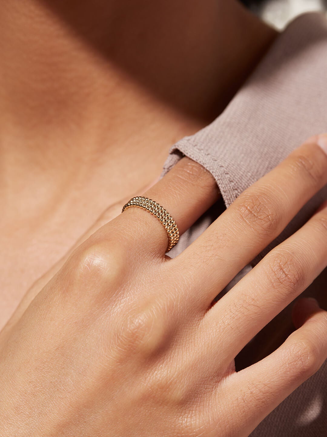 Ana Luisa Jewelry Rings Adjustable Ring Stackable Ring Song Gold