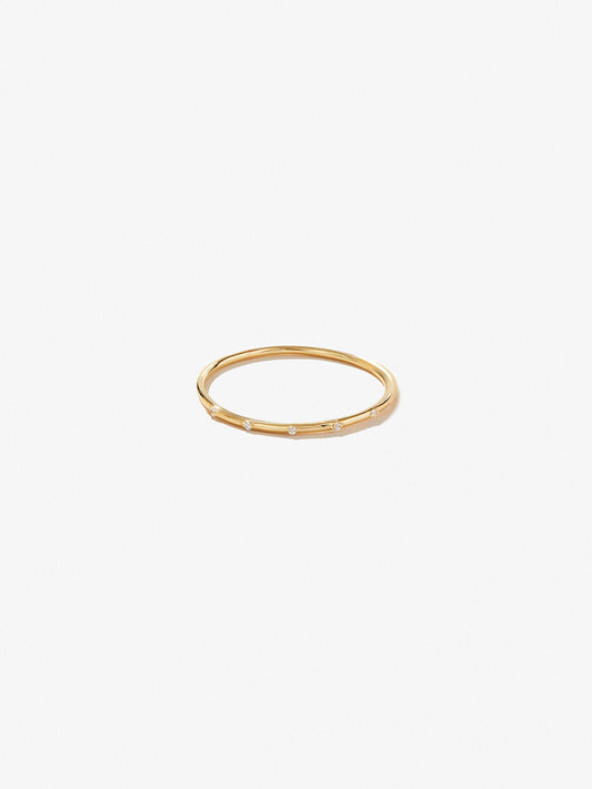 Ana Luisa Jewelry Rings Band Pave Ring Bailey Silver