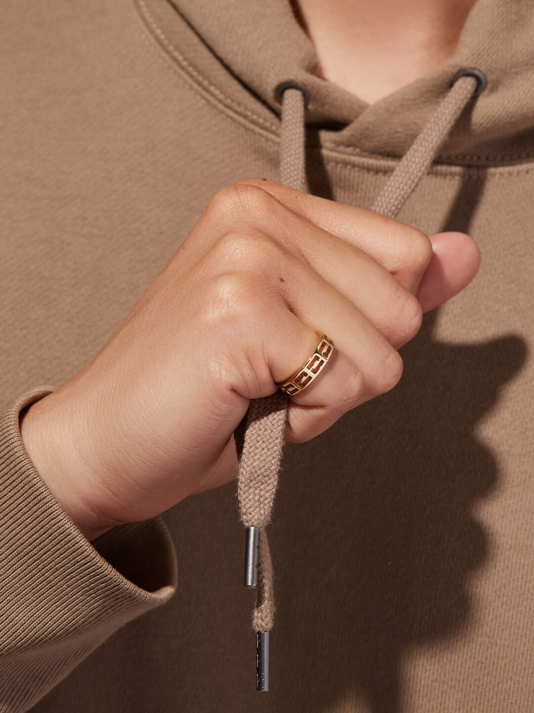 Ana Luisa Jewelry Rings Band Ring Meander Ring Conagh Gold