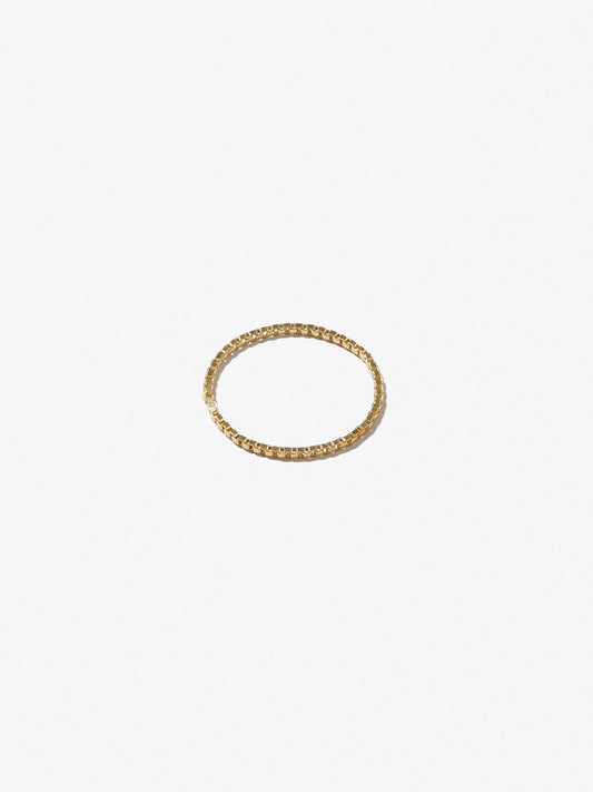 Ana Luisa Jewelry Rings Chain Rings Box Chain Ring Pam Silver
